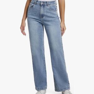 High Waisted/Relax Fit Light Blue Women's wide leg Jeans